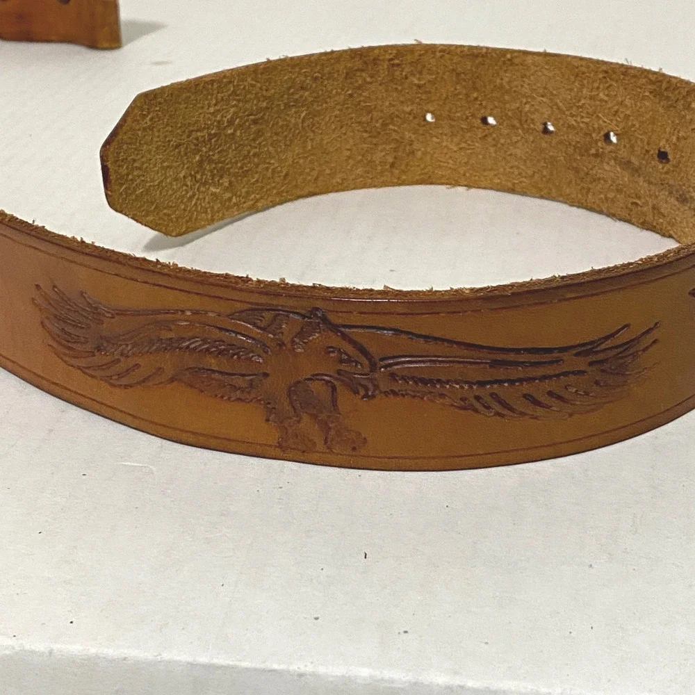 Mixed Lot 4 Mens Leather Belts Upcycling Repair Craft Supplies Household Utility